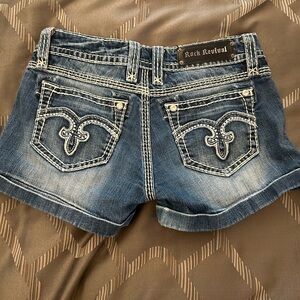 Women’s Rock Revival denim shorts.